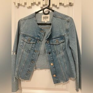 Zara by TRF - distressed Denim Jacket with frayed hem